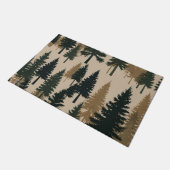 Pine Forest Welcome Mat – A Cozy Winter Greeting (Schuin)