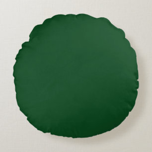 Pine Green (effen kleur)  Rond Kussen