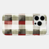 Pine Green Ivory Red Stripes Case-Mate iPhone Case (Achterkant (horizontaal))