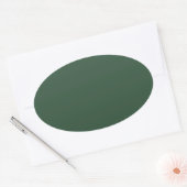 Pine Green Ovale Sticker (Envelop)