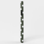 Pine Green Polka Coque-Mate coque iphone (Dos/Droite)