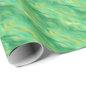 Pine Green Wavy Texture Cadeaupapier (Rol Hoek)