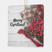 Pine & Holly Collectie Keramisch Ornament (Links)