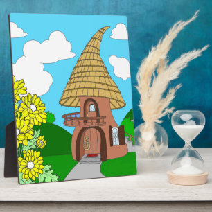 Pine House Plaque Fotoplaat