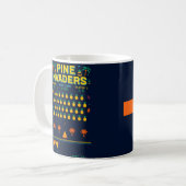 Pine Invaders-Pineapple Empire Retro Games Series Koffiemok (Voorkant links)