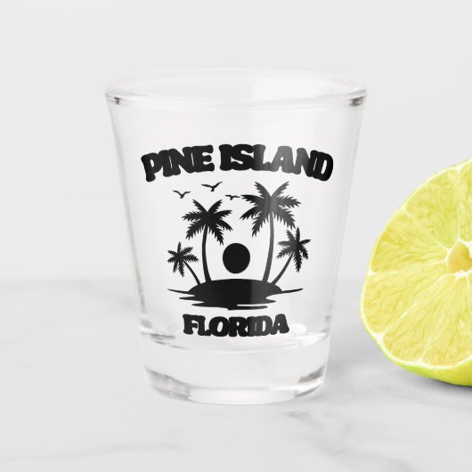 Pine Island Florida Shot Glas (Voorkant)
