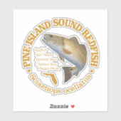Pine Island Sound (roodbaars) Sticker (Vel)