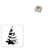 Pine Kerstboom Vakantie Rubberstempel (Gestempeld)