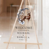 Pine Leaves Forest Deer Wedding Welcome