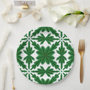 Pine Mandala 9-inch papieren Borden Bordje