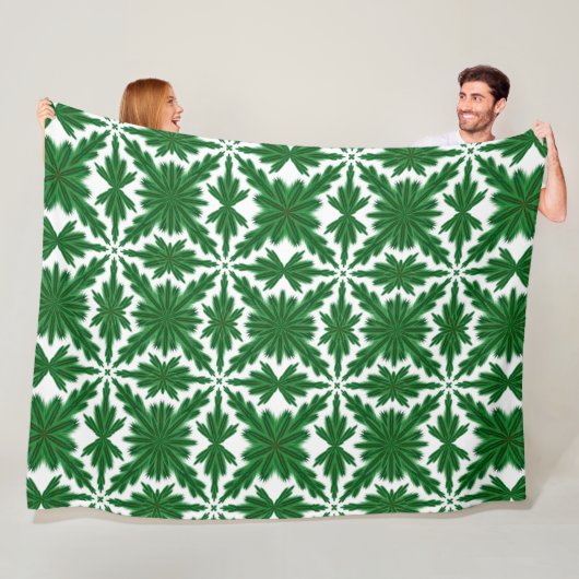 Pine Mandala Fleece Blanket (3 Sizes) (In situ)