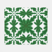 Pine Mandala Fleece Blanket (3 Sizes) Deken (Voorkant (Horizontaal))