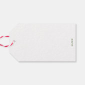 Pine Mandala Forest Gift Label Cadeaulabel (Achterkant Horizontaal)