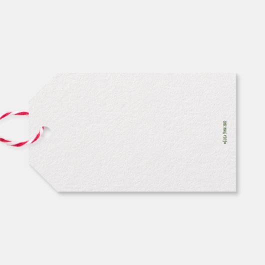 Pine Mandala Forest Gift Label Cadeaulabel (Achterkant Horizontaal)