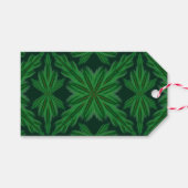 Pine Mandala Forest Gift Label Cadeaulabel (Voorkant (Horizontaal))