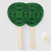 Pine Mandala Forest Hand Fan Handwaaier (Voorkant en achterkant)