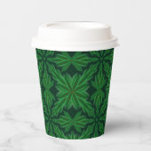 Pine Mandala Forest Paper Cups Papieren Bekers (Voorkant)