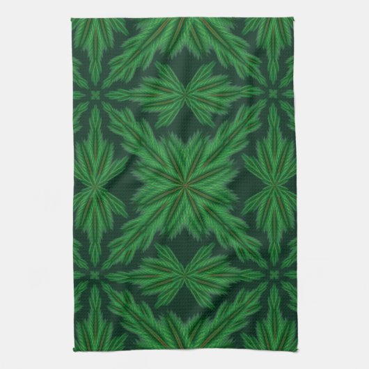 Pine Mandala Forest Serviette de cuisine (Vertical)