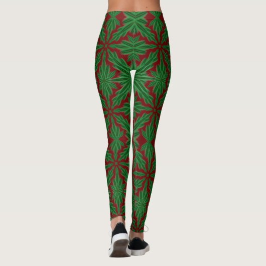 Pine Mandala Garnet Leggings (Dos)