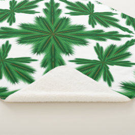 Pine Mandala Sherpa Blanket (3 Sizes) Sherpa Deken