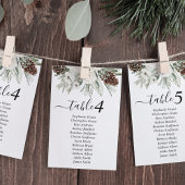 Pine Mariage d'hiver - Carte des signes