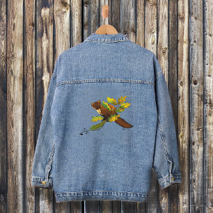 Pine Marten herfstbladeren Denim Jacket