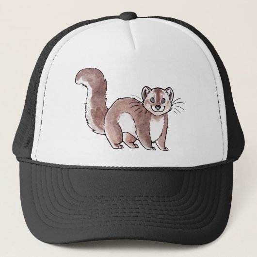 Pine Marten Trucker Pet (Voorkant)