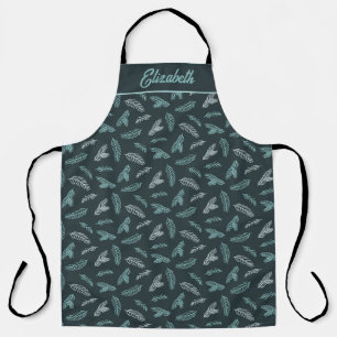 Pine Needles Pattern Chef's Schort met aangepaste