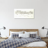 Pine North Side Front en Battery Canvas Afdruk (Insitu (Slaapkamer))