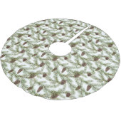 Pine-ploegen en pijnbomen | Handgeschilde Waterver Kerstboom Rok (Gekanteld)