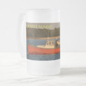 Pine Point Maine Frosted 16 oz de verre givré Mug (Devant gauche)