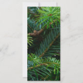 Pine/Red Bow Elegant bedrukt zakelijk kerstfeest (Achterkant)