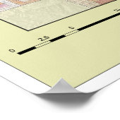 Pine Ridge Reservation Allottments (met topografie Poster (Hoek)