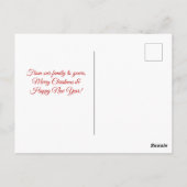 Pine Rustique Cones Joyeux Noël Carte postale (Dos)