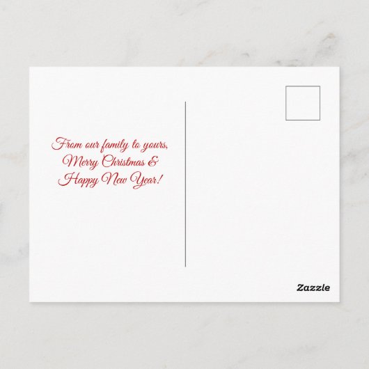 Pine Rustique Cones Joyeux Noël Carte postale (Dos)