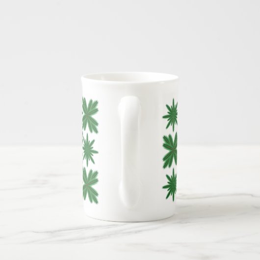 Pine Snowflakes Bone China Mug (Dos)