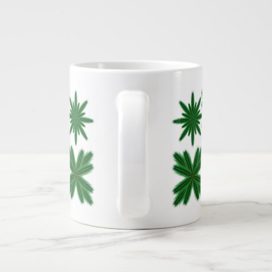 Pine Snowflakes Jumbo Mug (Dos)