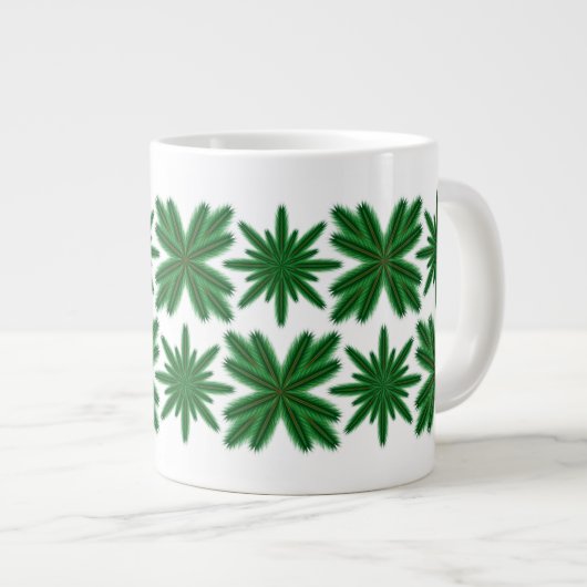 Pine Snowflakes Jumbo Mug (Devant droit)