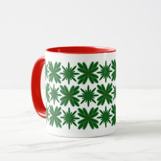 Pine Snowflakes Mug 11oz. (Devant gauche)