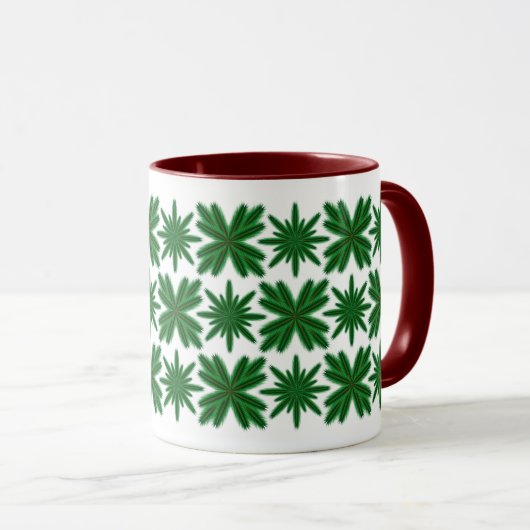 Pine Snowflakes Mug 11oz. (Devant droit)