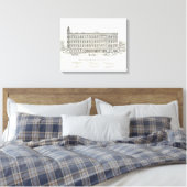 Pine South side Davis en Front Canvas Afdruk (Insitu (Slaapkamer))