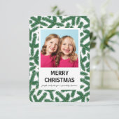 Pine Sprigs - Carte de Noël 3x5 Joyeux Noël (Debout devant)