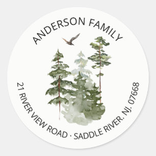 Pine Spruce Trees   Nieuwe sticker van label voor 