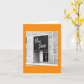 Pine State Building Illustration Raleigh NC Kaart (Gele Bloem)