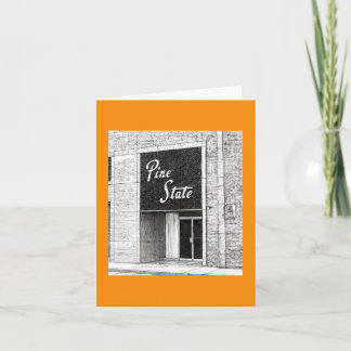 Pine State Building Illustration Raleigh NC Kaart