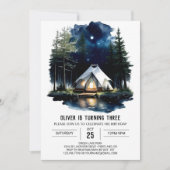 Pine Tree Adventure Anniversaire Invitation (Devant)