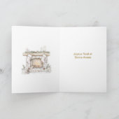 Pine Tree Baubles Cadeaus Franse kerst Feestdagen Kaart (Binnen)