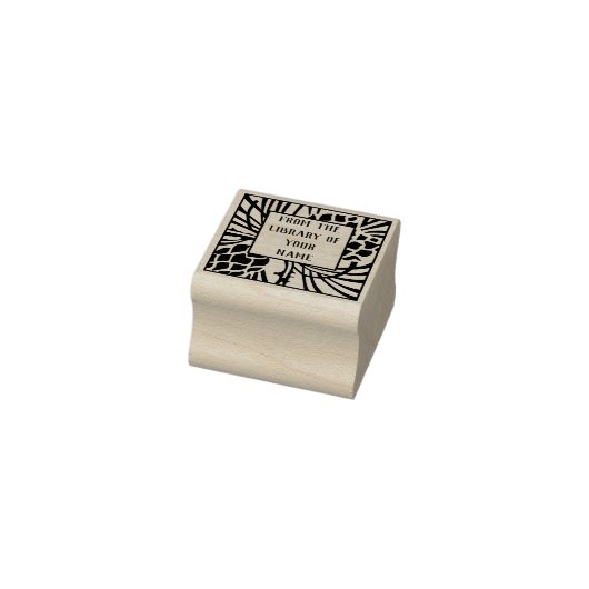 Pine Tree Bookplaat Rubberstempel (Stempel)