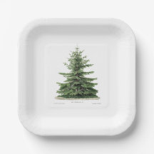 Pine Tree Bord Vakantie Kerstfeest Dinning