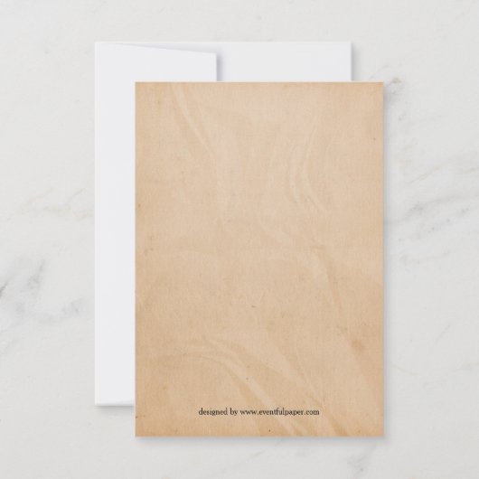 Pine Tree Branch - 3x5 kerstfeest uitnodiging (Achterkant)